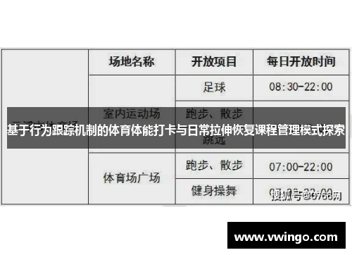 基于行为跟踪机制的体育体能打卡与日常拉伸恢复课程管理模式探索